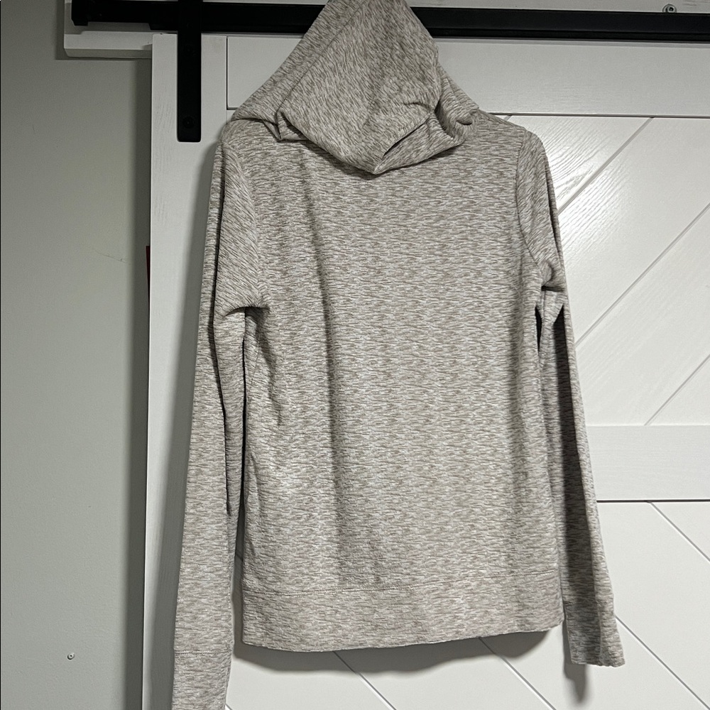 Hem & Thread Beige Lace-Up Sweater - Picture 2 of 3